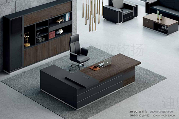 新品-致和系列-老板桌辦公桌-迪歐家具